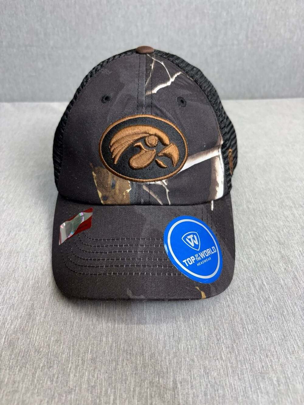Top of the World Iowa Hawkeyes NCAA Camo Mesh Trucker Hat